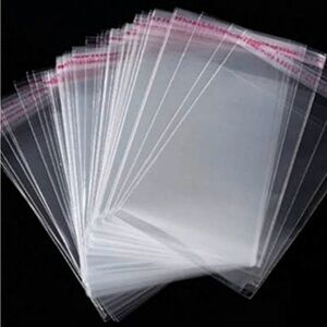 4" x 6" Clear Poly Mailers - 50 Pack - Strong - Self-Sealing